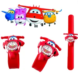 Cartoon Airplane Action Figure Silicone Wristband Gift Toy (1 pc  model watch)