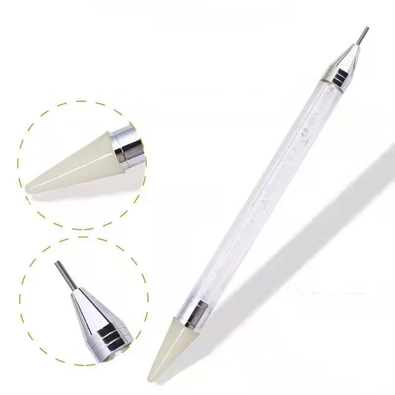 Diamond Embroidery Double Head Point drill pen Dot Painting Point Pen Nail Art Rhinestone Picker Wax Pencil Crystal Handle Tool nail art tools,nail art pen,nail art picking tools,rhinestone picker pen,rhinestone picking tool