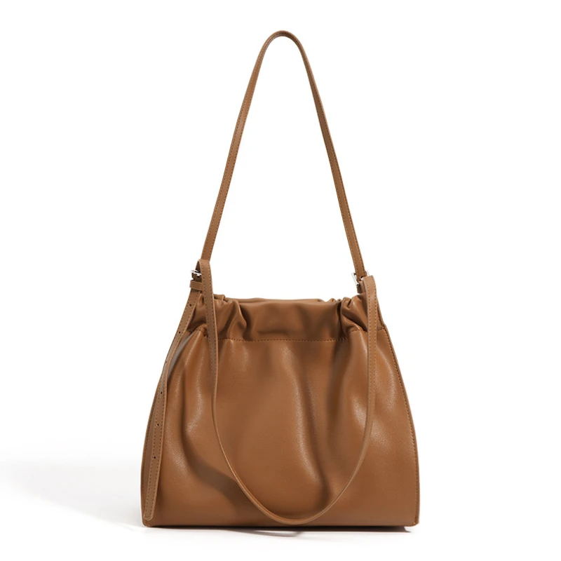 

Jonlily Women Genuine Leather Shoulder Bag Female High Capacity Commuter Bag Casual Handbag Totes Elegant Daybag Purse -KG1219