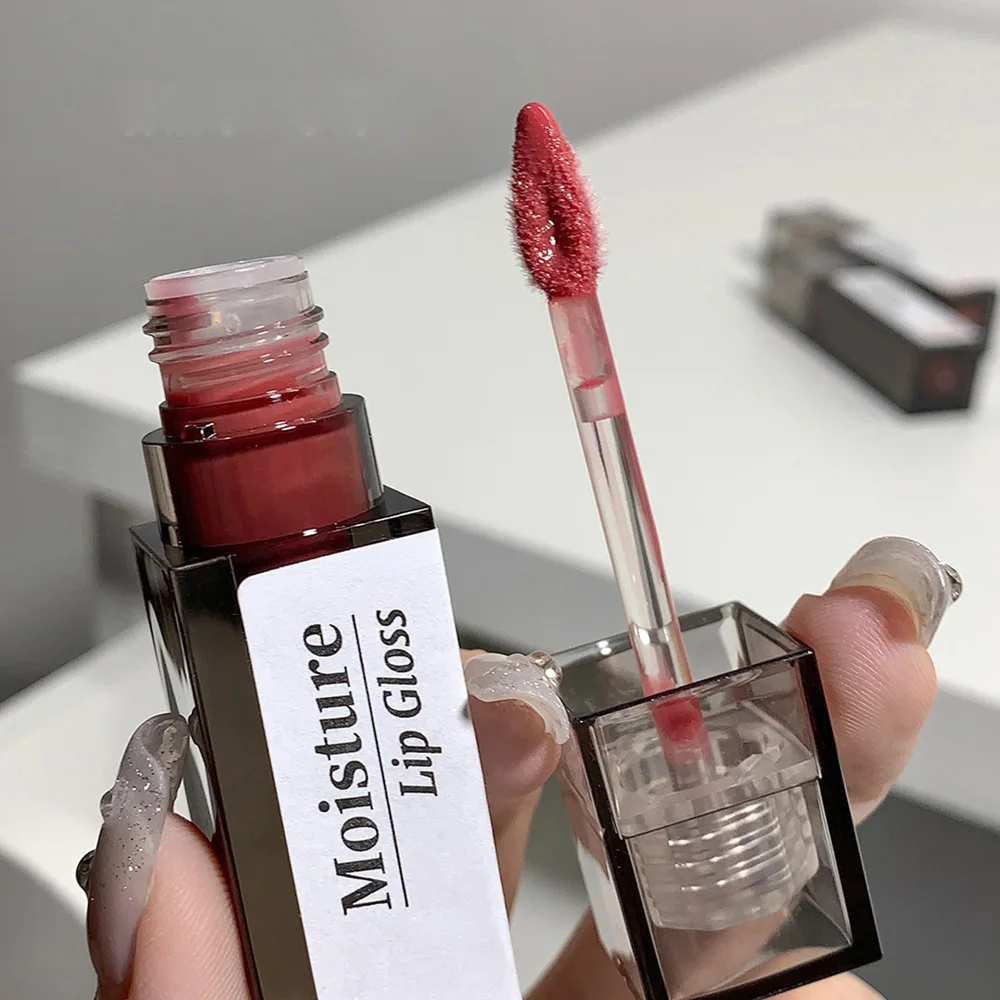 Lip Gloss Gege Bear Moisture Transparent Premium Tube Long Last Non Sticky Vegan Tinted