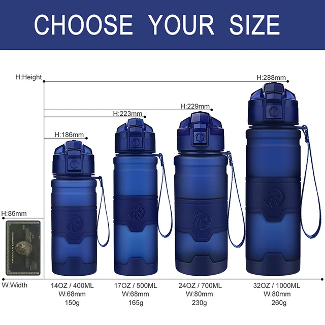 Sport Water Bottle 1000ml Portable Leakproof Outdoor Shaker My Bottle Tritan Eco-friendly Drinkware With Filter BPA Free Hot 2