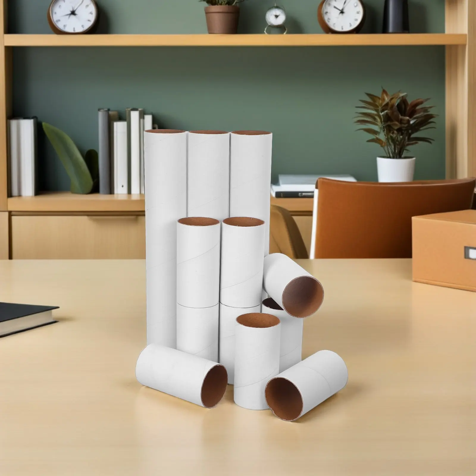12Pcs 크래프트 종이 튜브 어린이를위한 빈 DIY 공예 롤 성인 그림 그리기 장식 미술 프로젝트 교실 홈 스튜디오