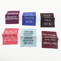 Custom Personalized Logo Damask Clothing woven Main Woven Labels For garment 1