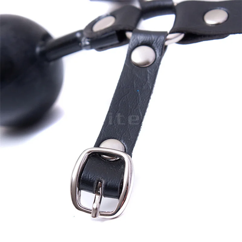 Ball Knebel Mat Pu Lieder Kappgeschier Fir Koppelen_voghion.com