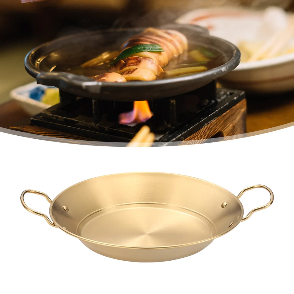 Pentola Coreana Per Ramen In Alluminio Giallo – 22 Cm, Con Manico, Riscaldamento Rapido