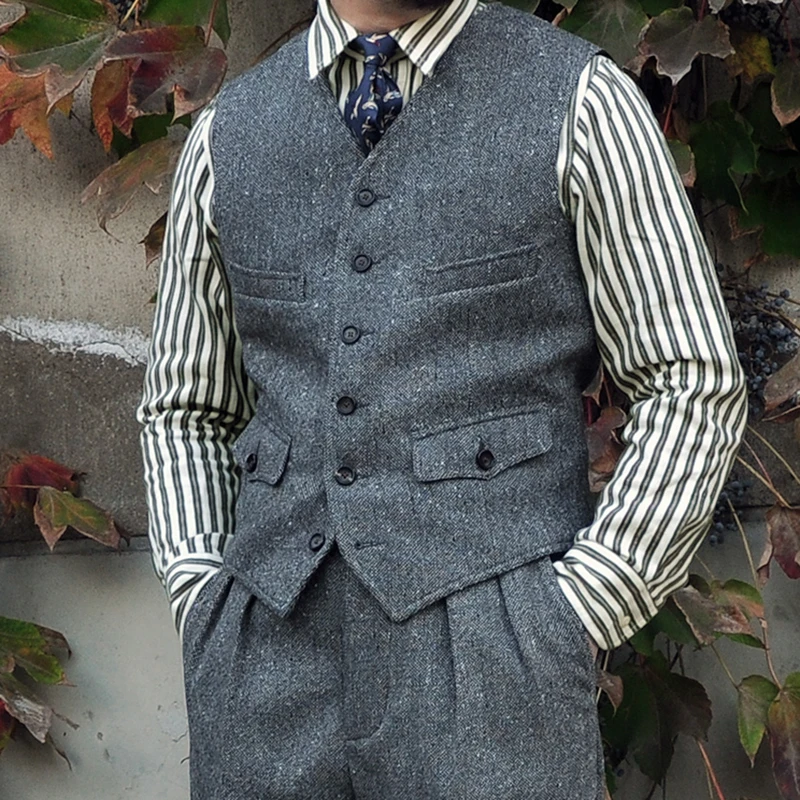 Gilet Veste Style Anglais Homme Veste Tweed Homme Anglais Teviot