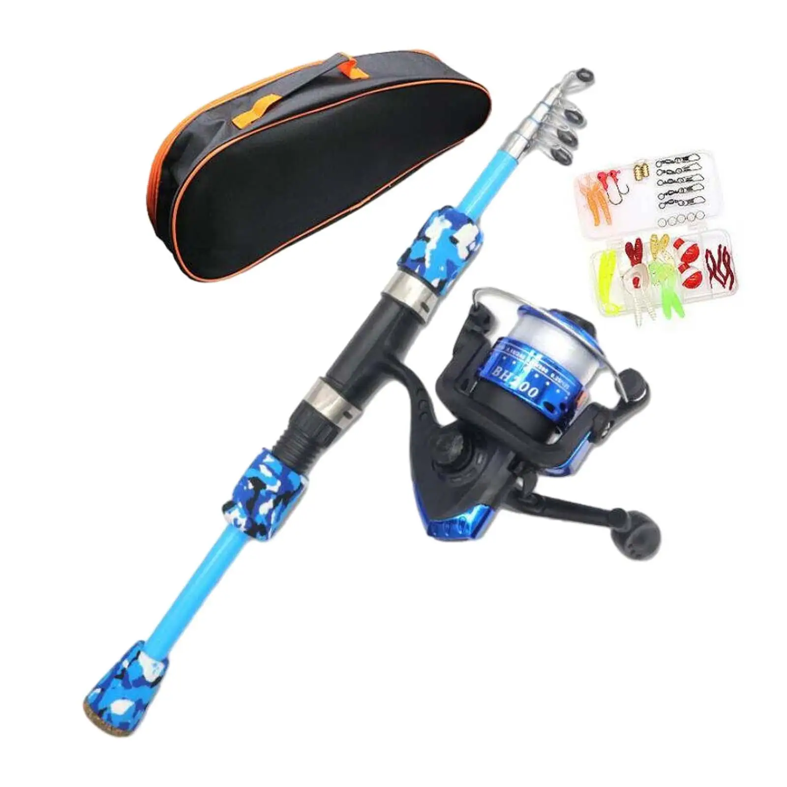 Kids Fishing Rod and Reel Combo with Lures Kid Fishing Pole and Tackle Box