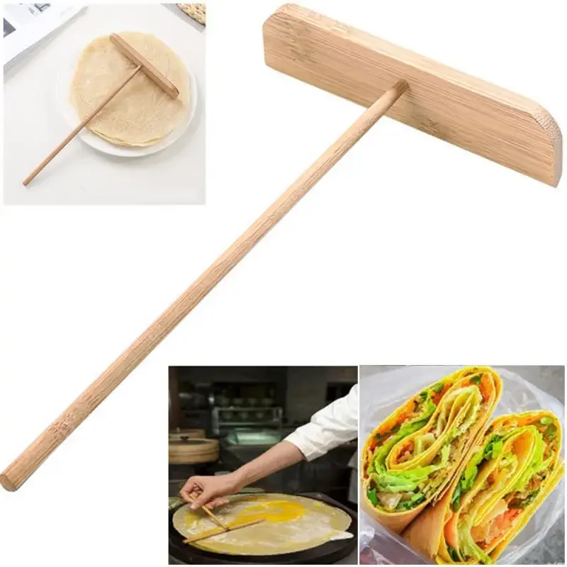 Stall Pancake Fruit Tool Egg Pie Scraper Frying Spatula Chinese Wooden Spreader Household Kitchen Tools kitchen accessories