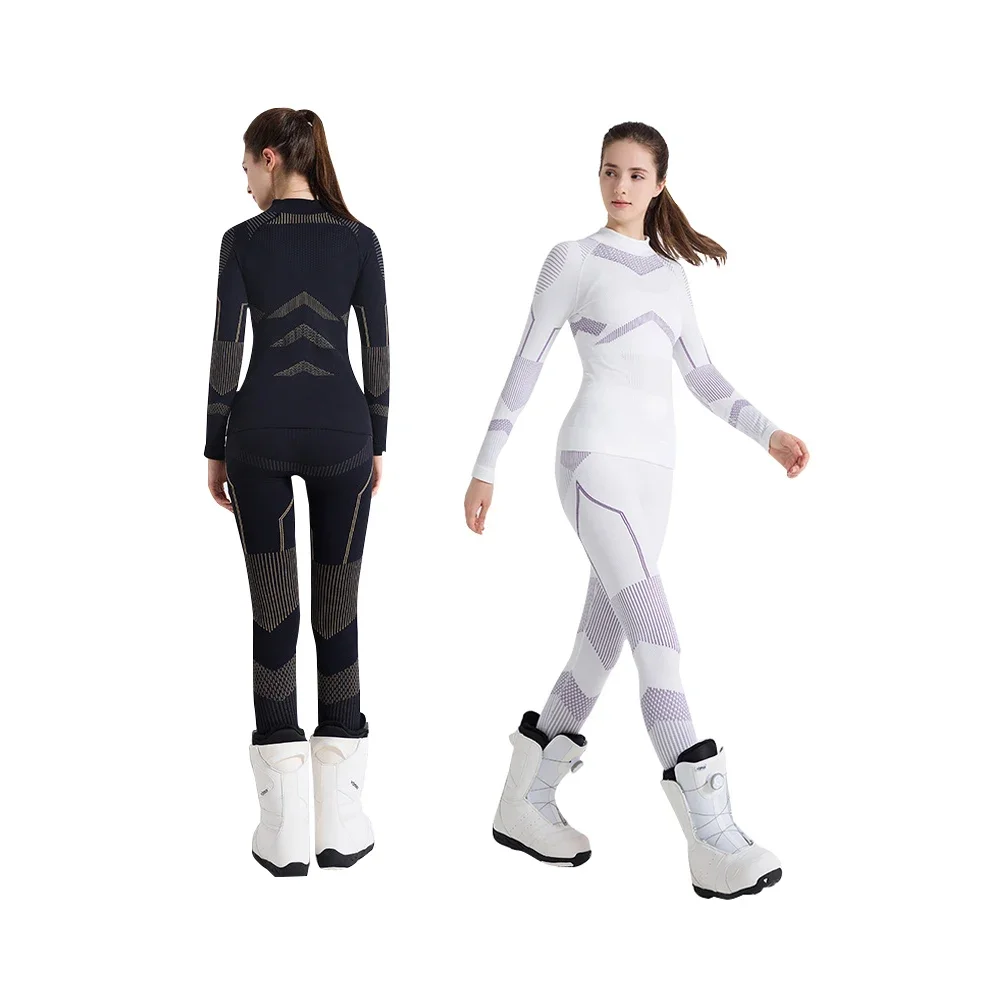 Women Thermal Ski Underwear Suits Winter Base Layer Sets for Woman Quick Dry Warm Slim Athletic Top Leggings