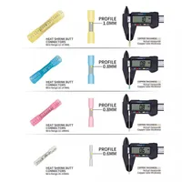 210 ชิ้นฉนวนความร้อนหดก้นจีบขั้วต่อสายไฟเชื่อมต่อก้นประกบสายเคเบิลเชื่อมต่อหลอดเทอร์มินัล 3