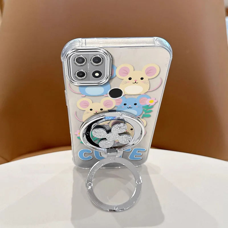 Cute Mouse Phone Case Set with Lanyard & Stand - 3 Piece Bundle