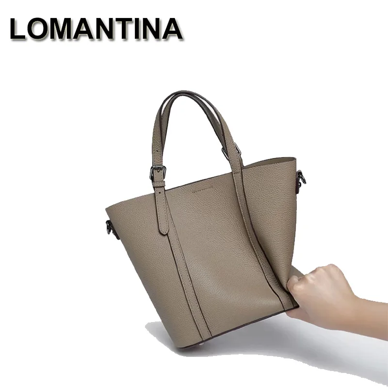 

LOMANTINA, новые кожаные модные женские сумки того, сумки-тоут через плечо, женские вместительные кошельки для путешествий и покупок