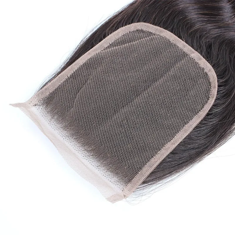 Body Wave 4x4 Lace Closure Human Hair Pre-Plucked Hairline Brazilian Virgin Hair Transparent Lace Closure Soft and Silky