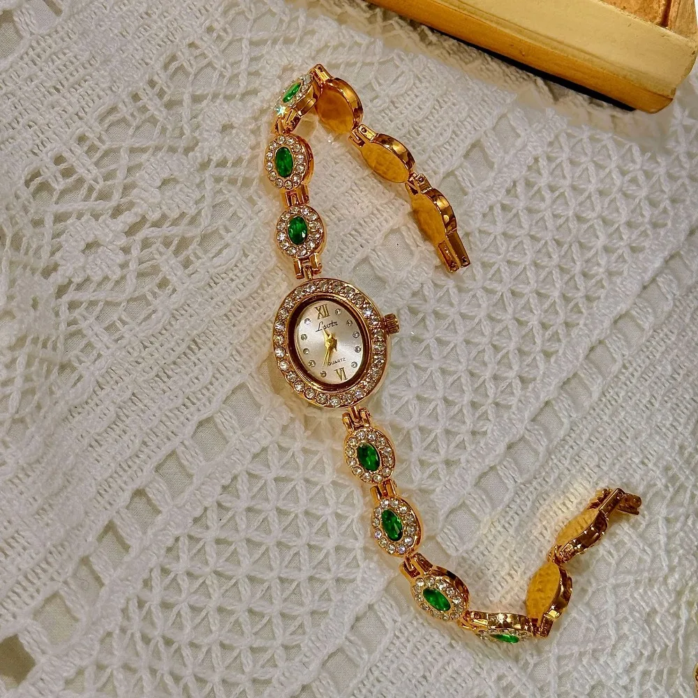 Gold Women Bracelet Watches Top Brand Luxury Rhinestone Ladies Wrist Quartz Watches Elegant Dress Female Clock Relogio Feminino