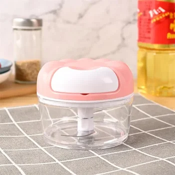 3In1 กระเทียมกดกระเทียม Chopper หัวหอมมัลติฟังก์ชั่มือดึงเครื่องบดเนื้อ Shredder Hitter เครื่องใช้ในครัวเรือน Gadget เครื่องมือ 1