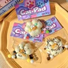 White Cream Cat Claw Series Squishy Fidget Toy Slow Rebound Stress Relief Toy Pinch Decompression Cat Paw Soft Squeeze Toy 3