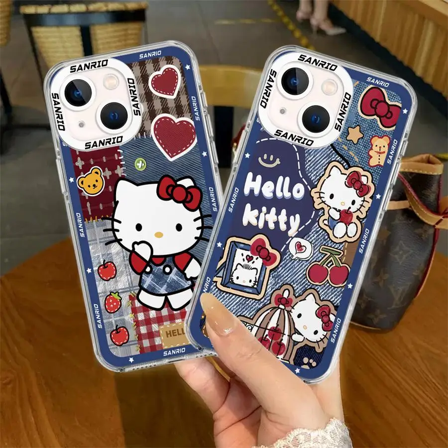 Sanrio Kitty Cat Cowboy Transparent Clear Soft Case for Motolora