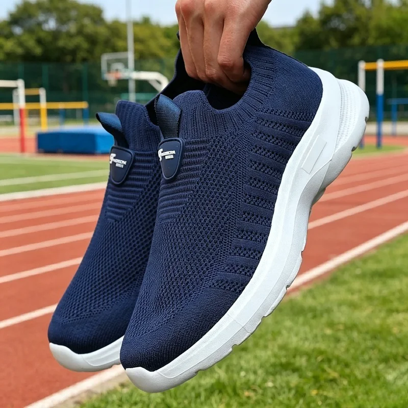 Men's Minimalist Lightweight Slip-On Sneakers - Casual Designer Walking Shoes