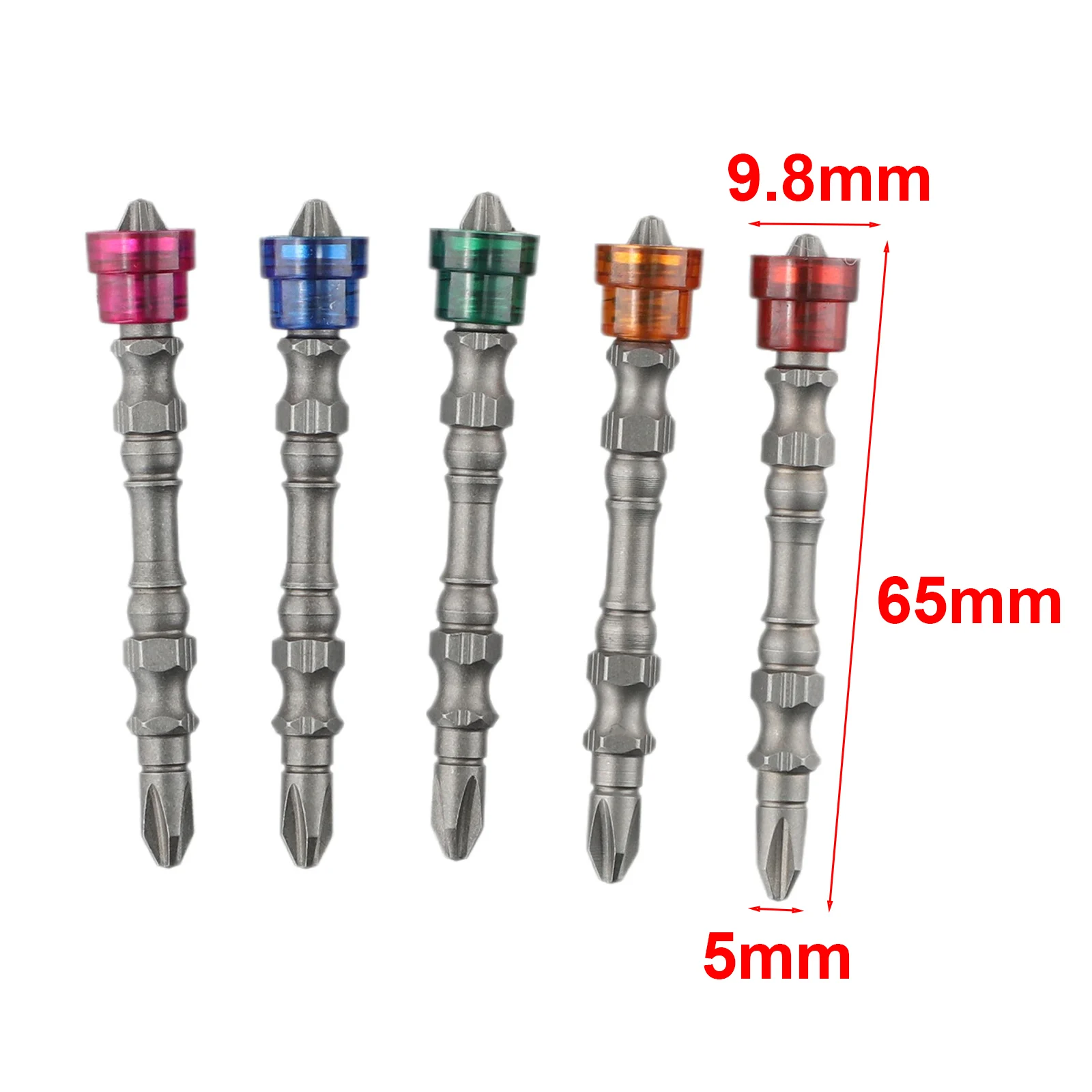 

Durable Equipment Drill Bits Pneumatic Screwdriver Alloy Steel Tools Workshop 5pcs Cross Double-Headed Drivers