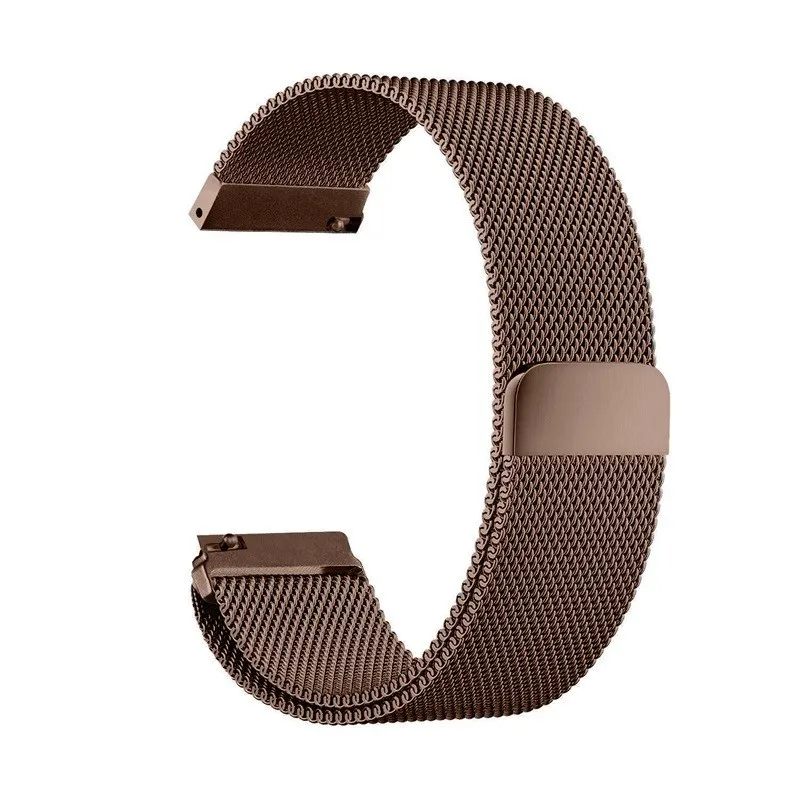 Elegant Milanese Stainless Steel Smartwatch Band, Adjustable Strap (18-22mm)