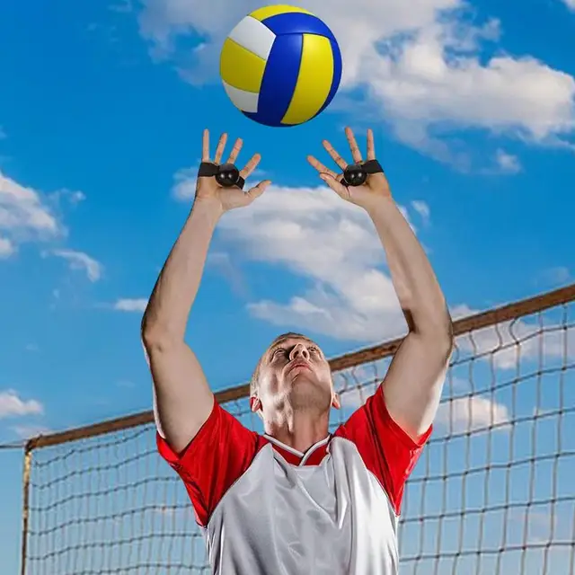Volley Ball Practice Equipment Solo Spiking Serving Trainer Solo Volleyball Spiking Training Equipment Set For Backyard Outdoor 2