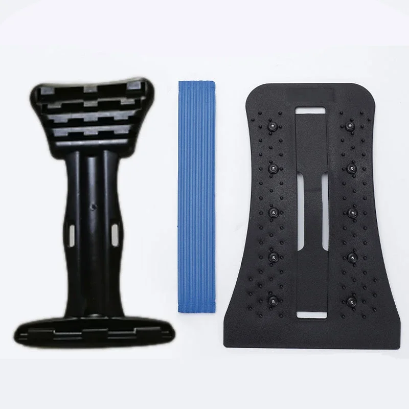 cervical massage pad cervical massager neck stretcher lumbar support brace lumbar support belt waist support belt Magnetotherapy Multi-Level Adjustable Back Massager Stretcher Waist Neck Fitness Lumbar Cervical Spine Support Pain Relief