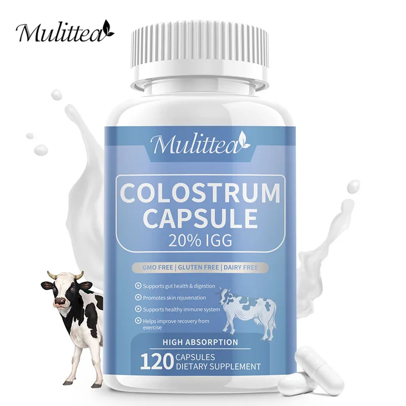 

Mulittea Highly Concentrated Pure Bovine Colostrum Supplement Provides Immune Support Promotes Gut Health Energy supplement