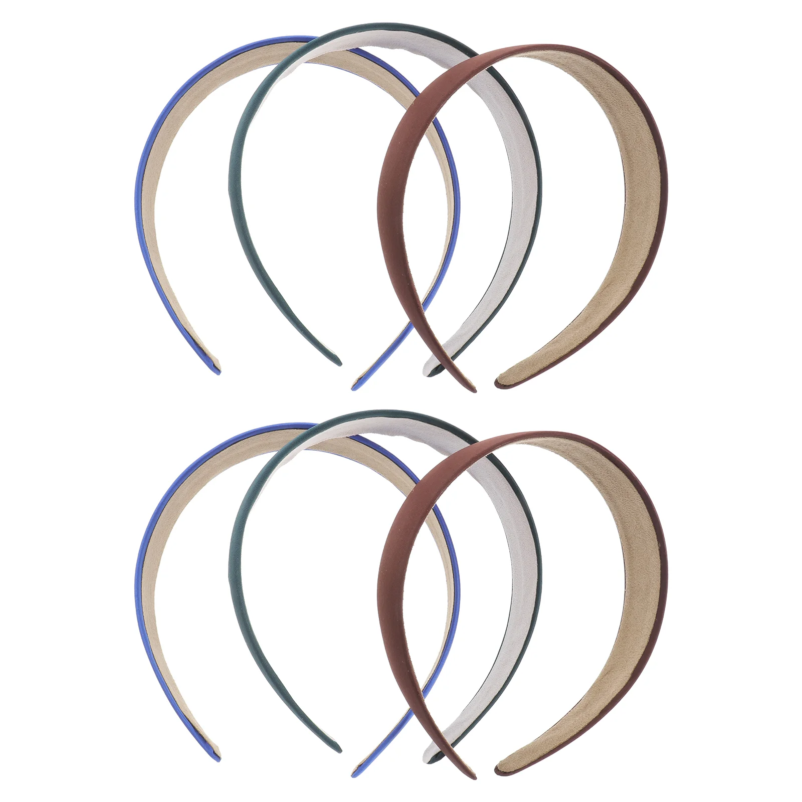 

6 Wide Headbands with Hair Headwear Hair Accessory for ( Mixed color )