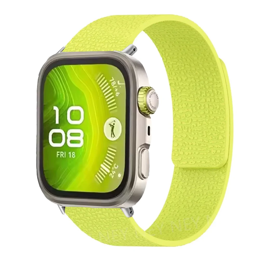 Magnetic Loop Silicone Replacement Strap for Huawei Watch Fit - New Enhanced Design Bracelet Band
