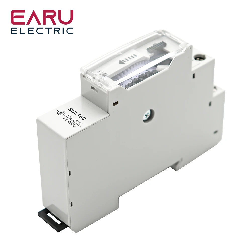 SUL180a 15 Minutes Mechanical Timer 24 Hours Programmable Din Rail Timer Time Switch Relay Measurement Analysis Instruments timer switch programmable timer switch time switch