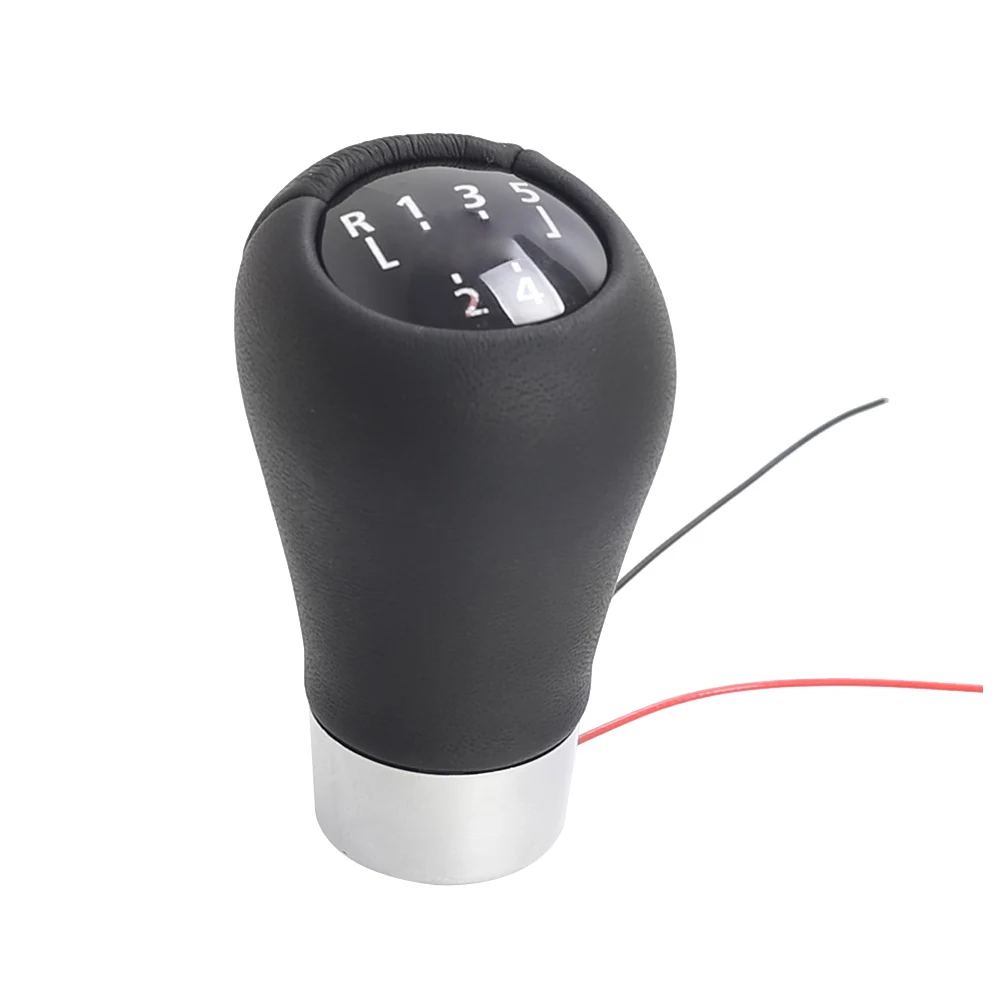 

5/6 Speed Car Gear Shift Knob Leather ABS Shift Stick Collars Handle Protector Replacement Gearbox Shift Knob Cover Case For BMW