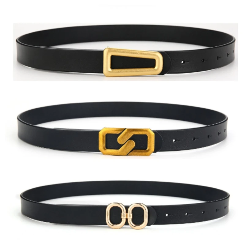 

A Niche Designer's Minimalist Belt Women's Fashionable Jeans Thin Belt Versatile Decoration Retro Trendy Brand Belt
