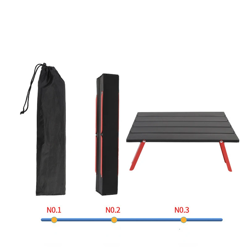 

2022 Ultralight Portable Folding Camping Table Foldable Aluminum Alloy Outdoor Dinner Desk Furniture mini Picnic BBQ Tours