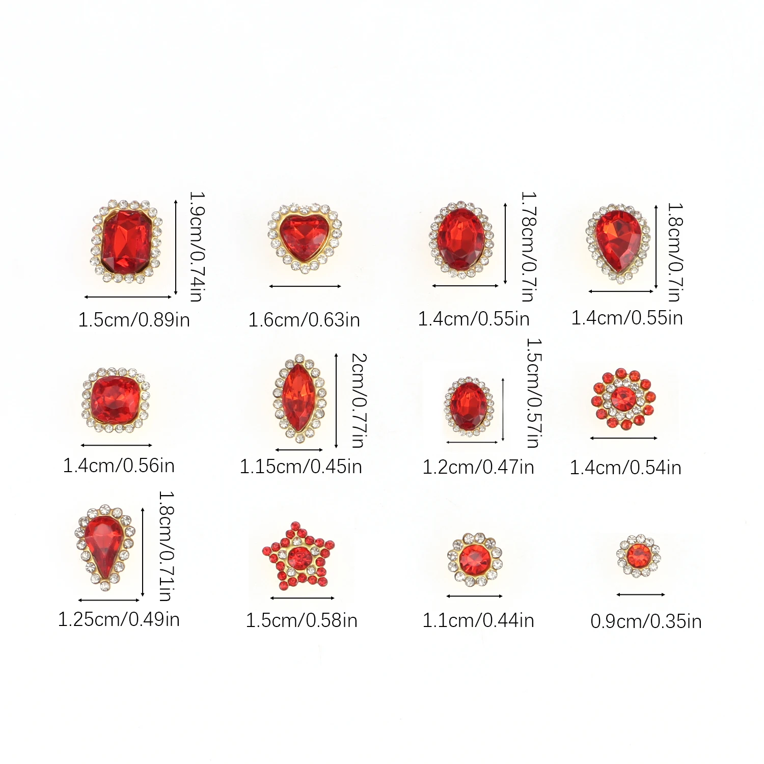 50pcs/lot Silver Claw Setting Glass Rhinestone Mixed Shape Sew On Crystal Stone Diamond for Wedding Dress Shoes Bags DIY Trim