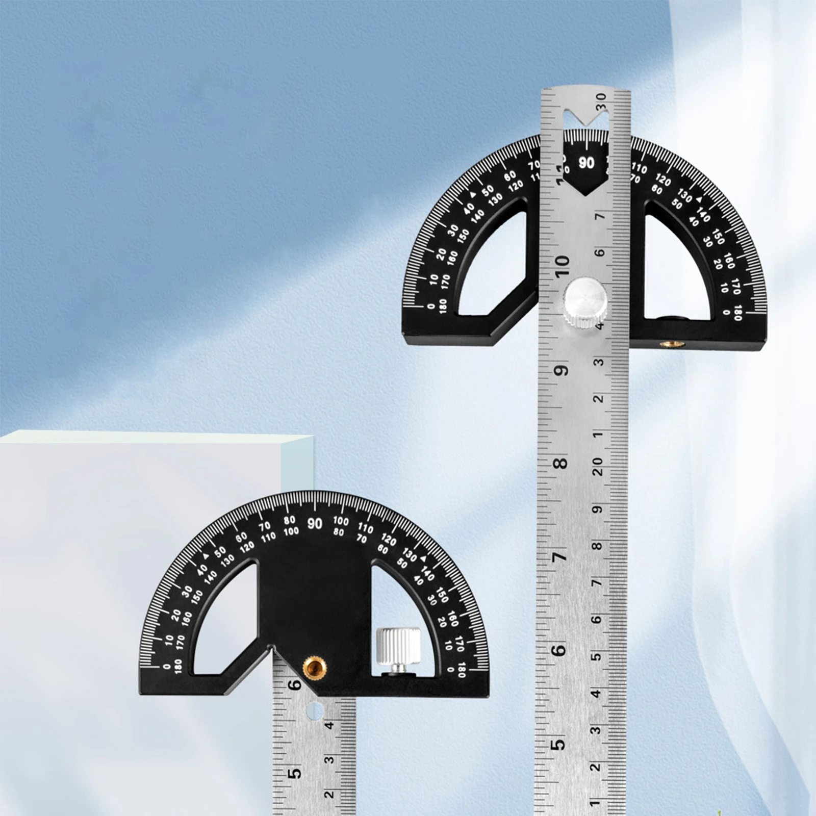 8 Inch Angle Gauge Measurement ABS Precision Multifunctional Protractor Adjustable Angle Finder Architect Woodworking Ruler