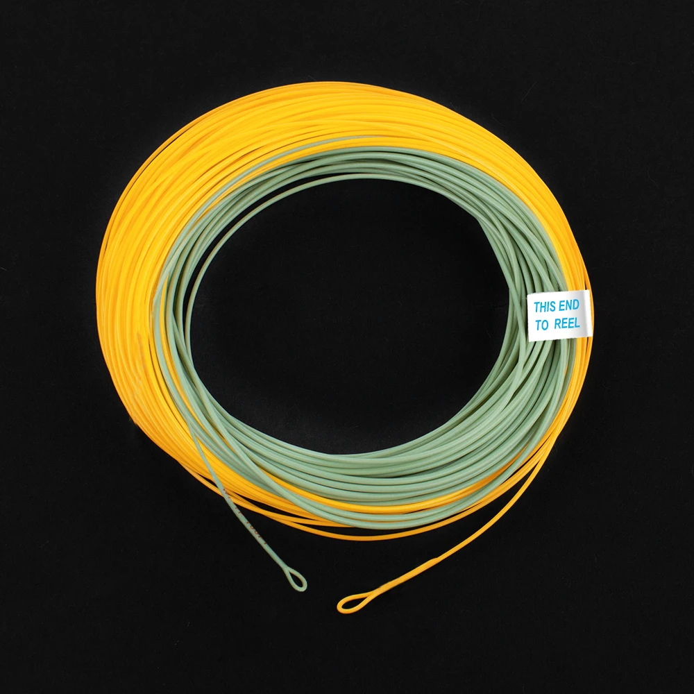 HERCULES Fly Fishing Line Floating Weight Forward Fly Line with Double  Welded Loop, Fluorescent Yellow WF5F WF6F WF7F WF8F 100FT