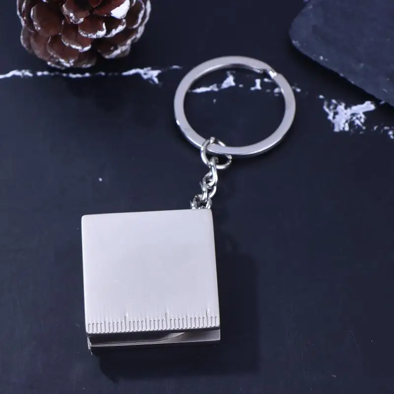1/2PCS 키링 줄자 DIY 휴대용 측정 도구 테이프 줄자 키체인 휴대용 측정 도구 접이식 줄자