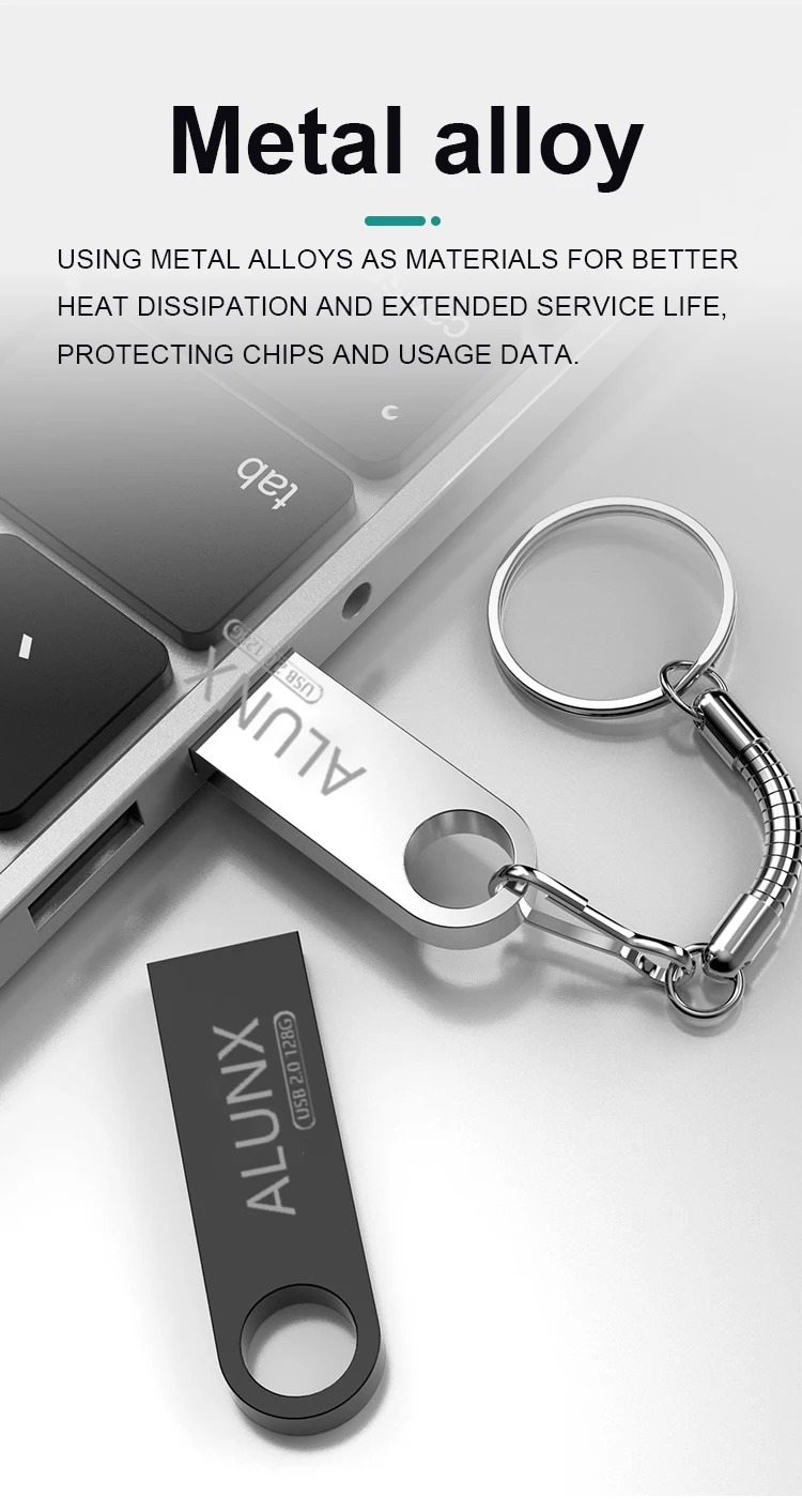 ALUNX 100% USB 플래시 드라이브, 128Gb 펜드라이브, 128Gb 메모리 스틱, 32Gb 4 Gb 금속 64 Gb 펜 드라이브, 8Gb USB 스틱, 16 Gb