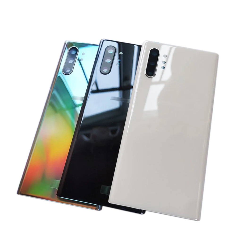 

Original For Samsung Galaxy Note10 Note 10 Plus N970F N975F Battery Back Cover Panel Rear Door Housing With Camera Lens Adhesive