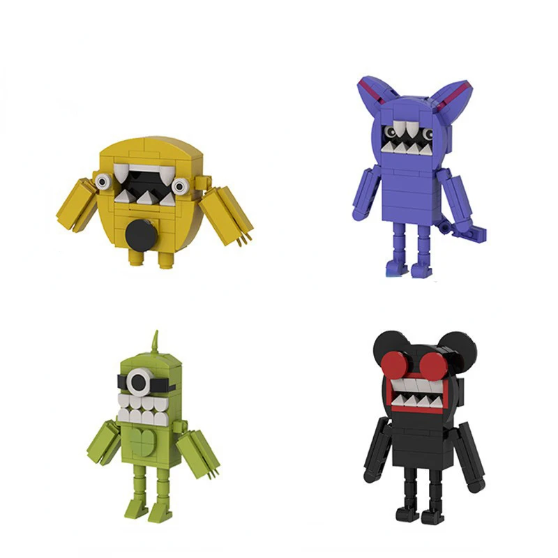 

1-4 шт. Вики Wolly Joyville кирпичи ужасные игровые кирпичи Приключения Joyville Вики Wolly строительные блоки мультфильм забавная игрушка в подарок