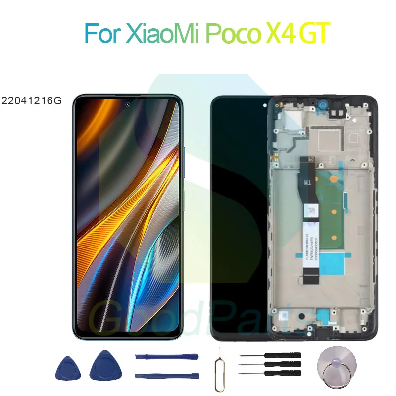 

Сменный сенсорный ЖК-экран для XiaoMi Poco X4 GT 2460*1080 22041216G Poco X4 GT