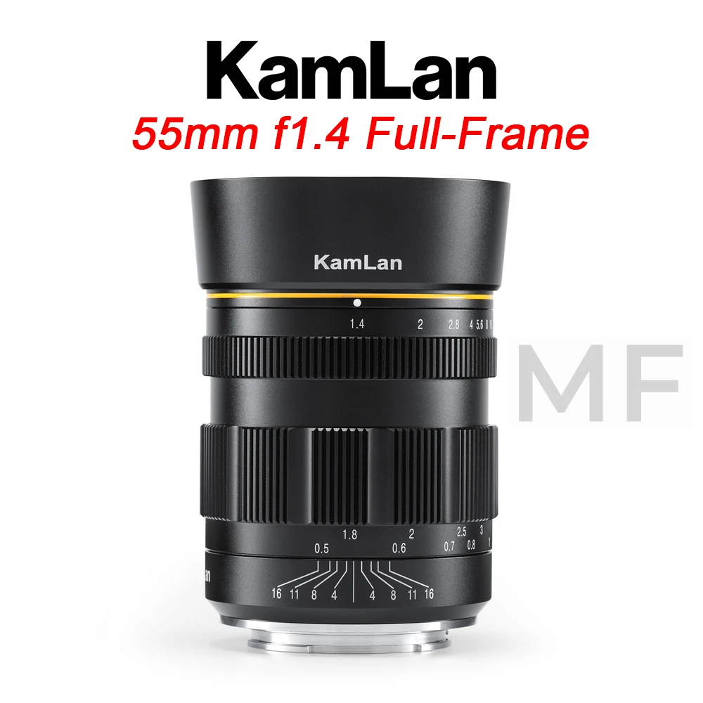 카믈란 55mm f1.4 풀프레임 렌즈 수동 초점 렌즈 ( E/ 니콘 Z/ 캐논 R 마..