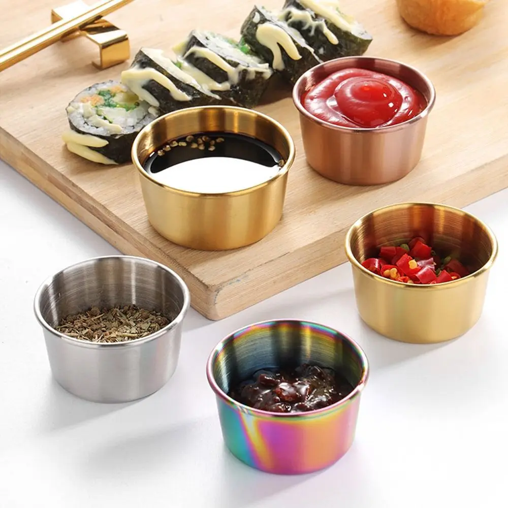 Stainless Steel Sauce Dishes for Kitchen Condiments