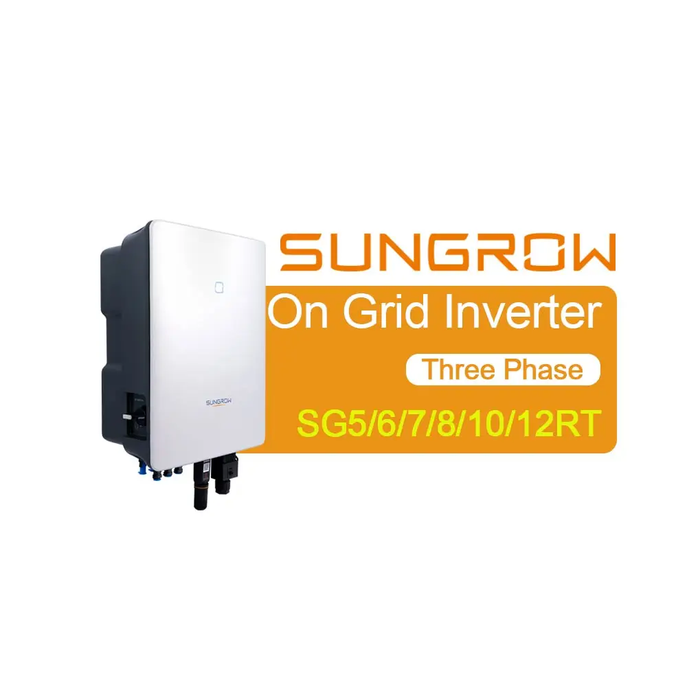 Sungrow High Pv Input Multi Mppt 3 Fasi 5Kw 6Kw 7Kw 8Kw 10Kw 5000W 10000W Sinusoidale Pura Su Inverter Di Energia Solare Di Rete