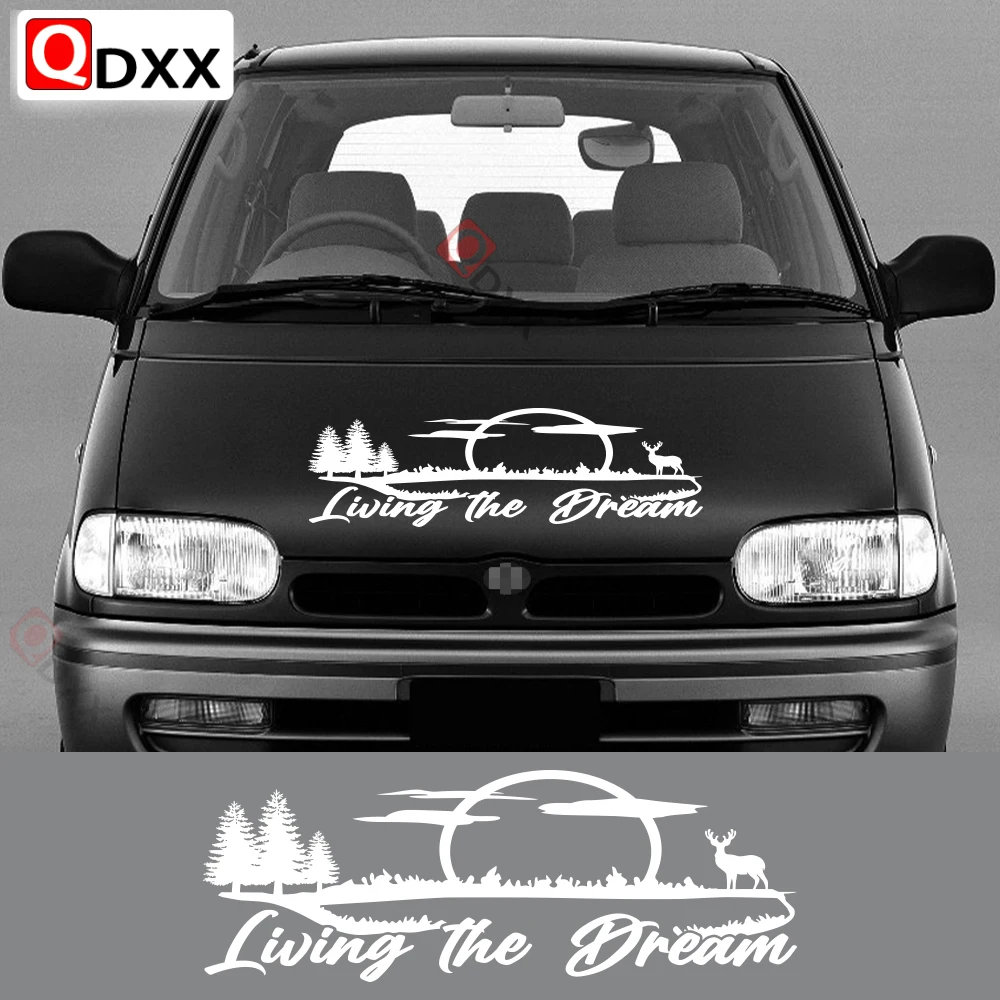Adesivi Per Auto Per Nissan Vanette C22 Nomad S21 Van Camper Graphics Living The Dream Moon Decor Decalcomanie Accessori Per Cover In Vinile