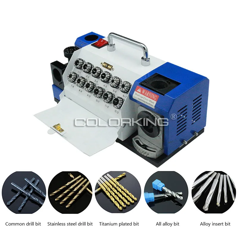

180W Drill Bit Sharpener 220V Portable Electric Drill Bit Grinder Angle Grinder Bit Drill Sharpener Tool