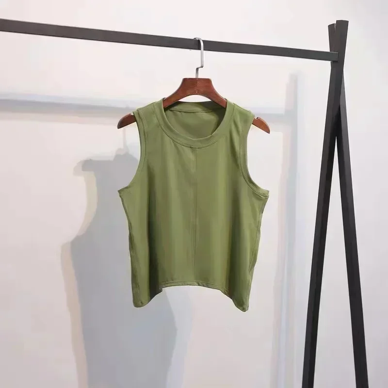 Lemon Women Sports Yoga Tank Top Gym Fitness Breathable Workout Vest Crop T-shirt West Sleeveless Shirts Tops Womens Clothing
