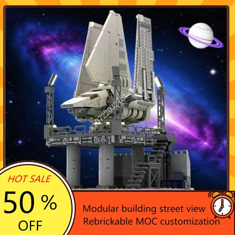 1900PCS MOC Space Battle Series Imperial Base #5 Landport Model Puzzle Technology Creative Assemble Birthday Toys Christmas Gift