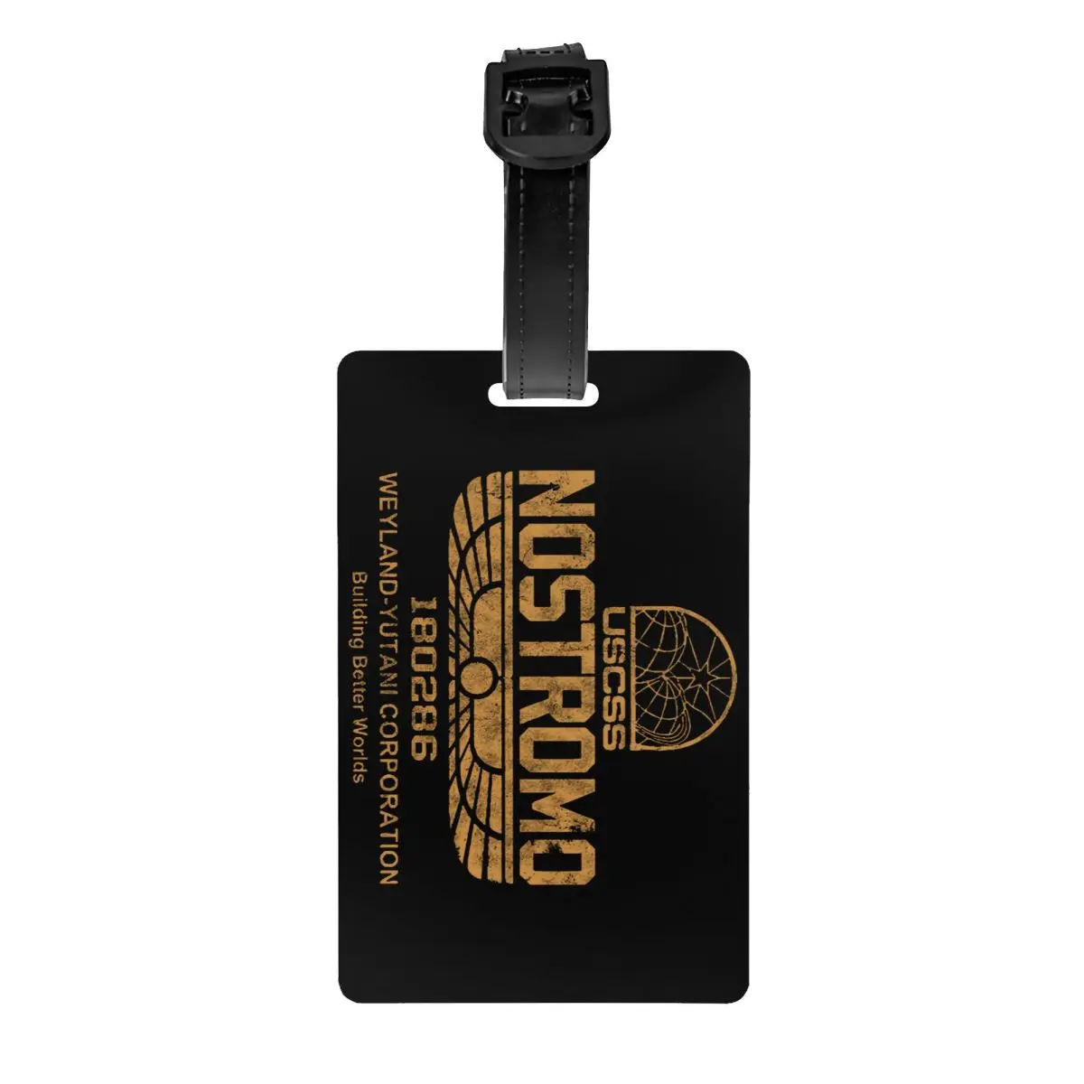 

USCSS Nostromo Luggage Tag for Suitcases Funny Weyland Yutani Alien Movie Baggage Tags Privacy Cover Name ID Card