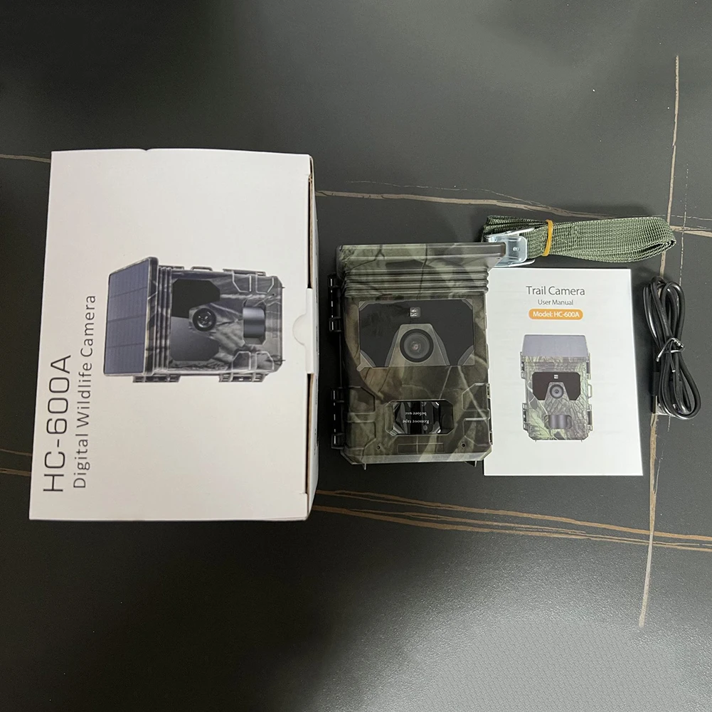 Solar Trail Camera 20MP 1080P Game Camera Motion Activated Trail Cameras IP65 Waterproof 0.3S Trigger for Wildlife Deer Outdoor
